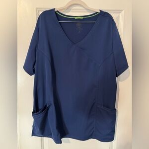 Healing Hands Black V-Neck Top